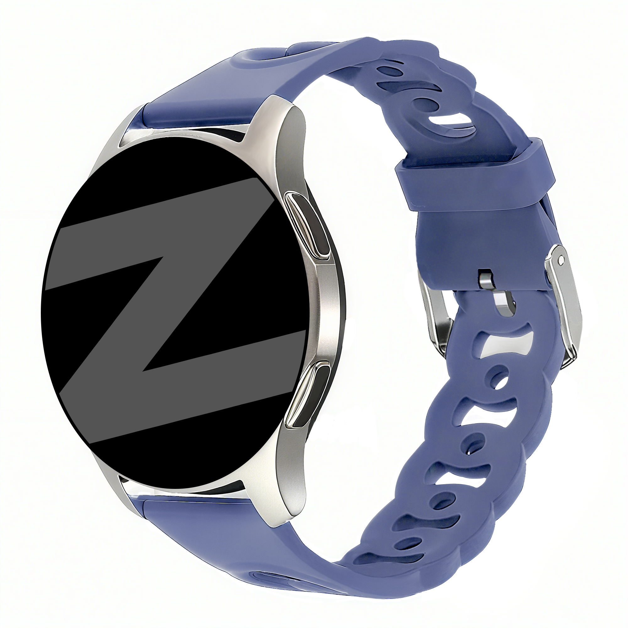 Bandz Amazfit Bip U (Pro) siliconen band 'Chains' (lavendel)