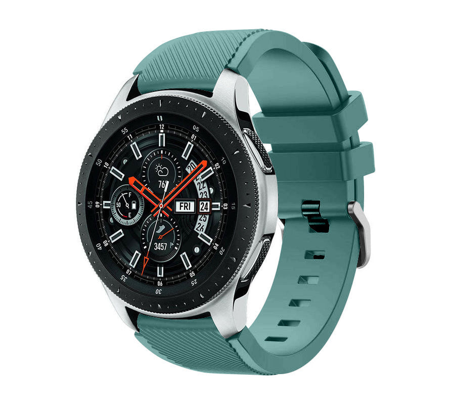 Samsung Galaxy Watch 46mm siliconen bandje (dennengroen)
