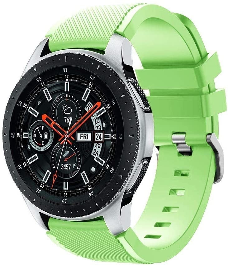 Samsung Galaxy Watch 46mm siliconen bandje (lichtgroen)