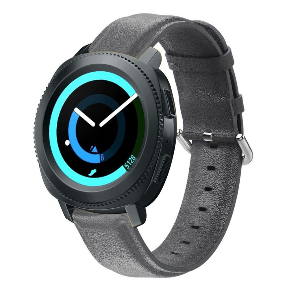 Samsung Gear Sport leren bandje (donkergrijs)