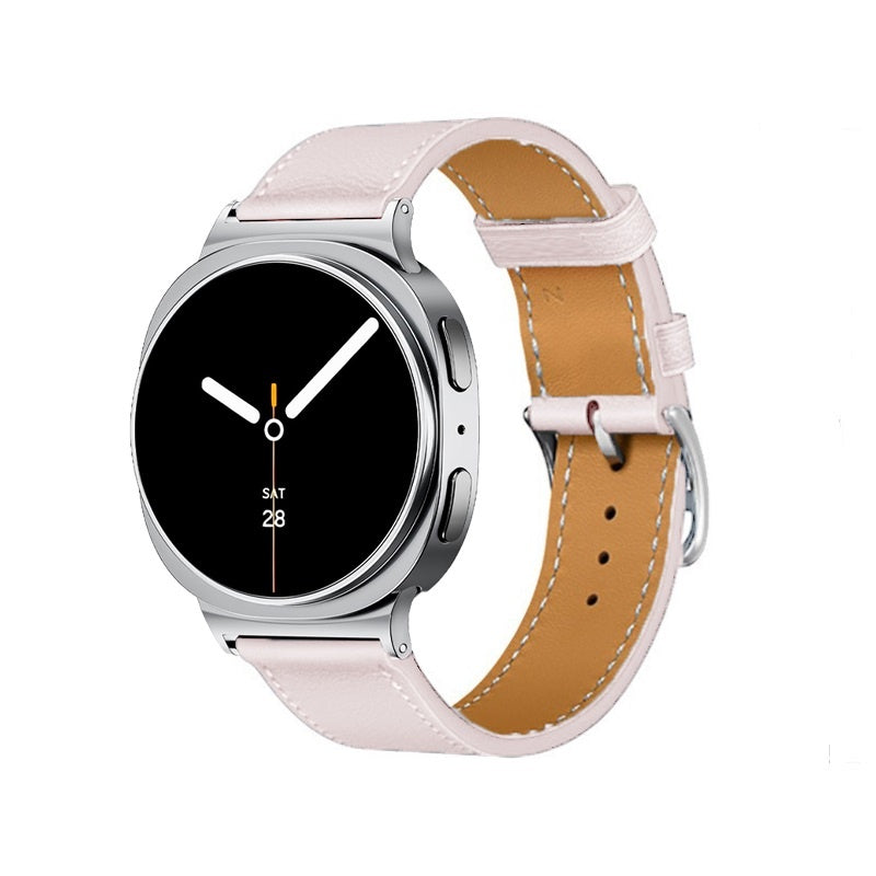 Samsung Galaxy Watch 8 - 40mm classic leren bandje (roze)