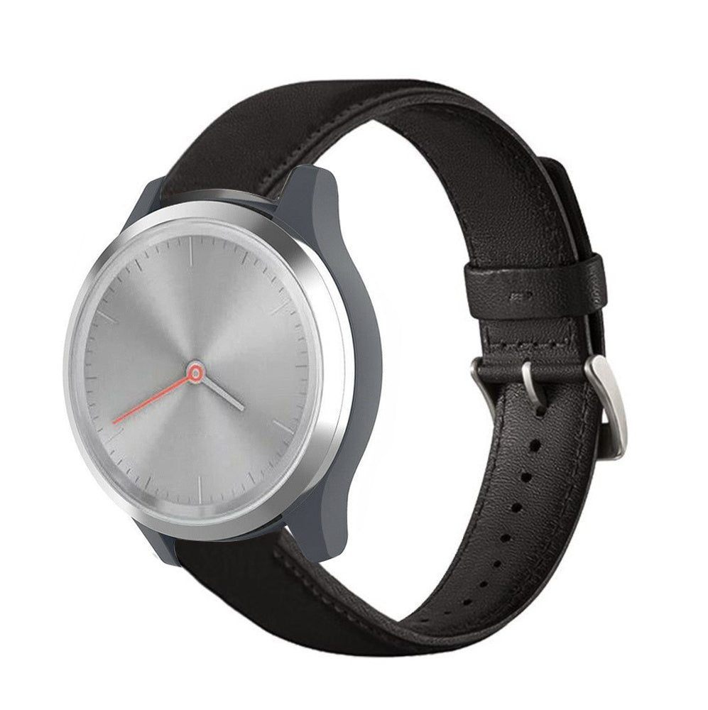 Garmin Vivomove 3s leren bandje - 39mm - zwart