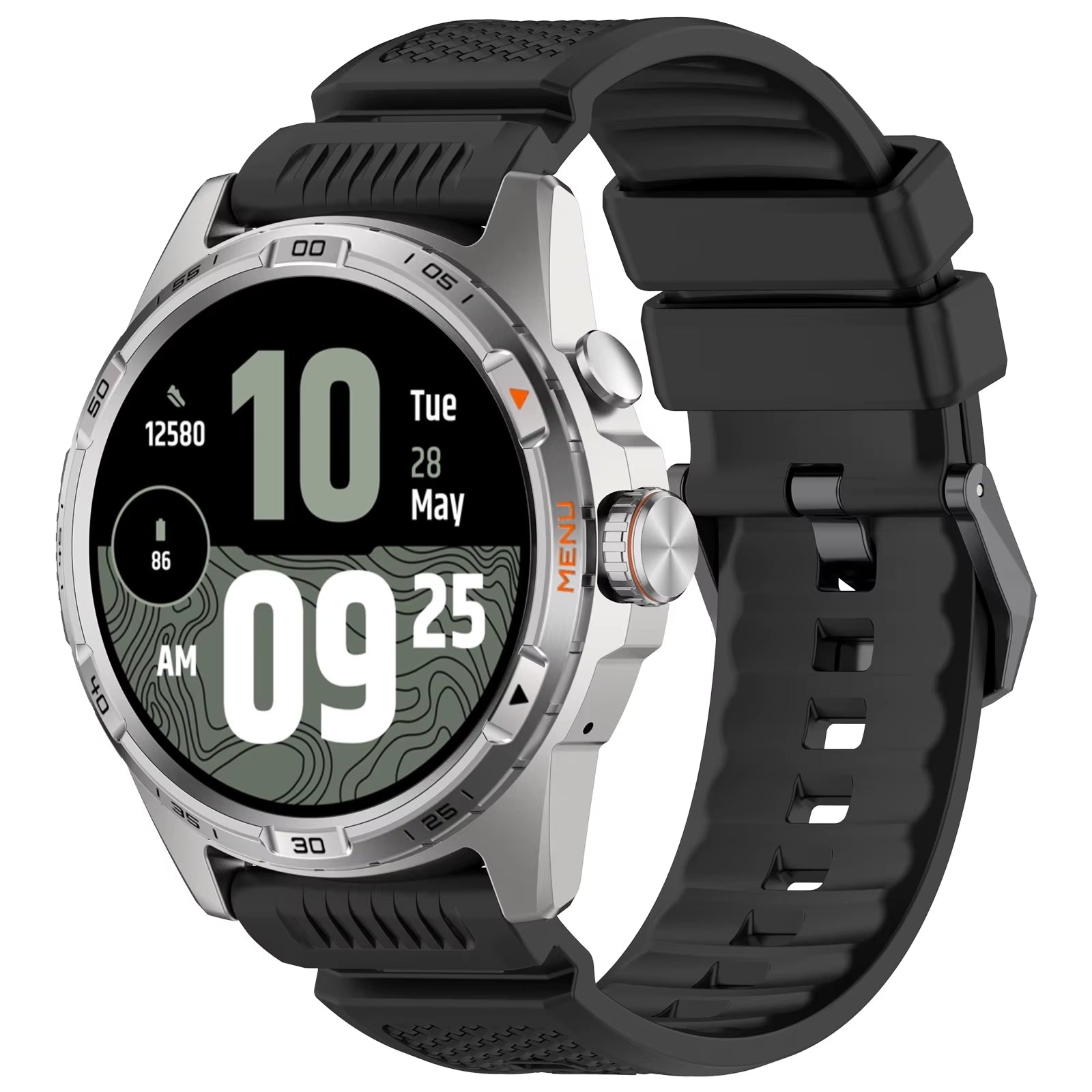 TicWatch Pro 5 Enduro siliconen bandje (zwart)