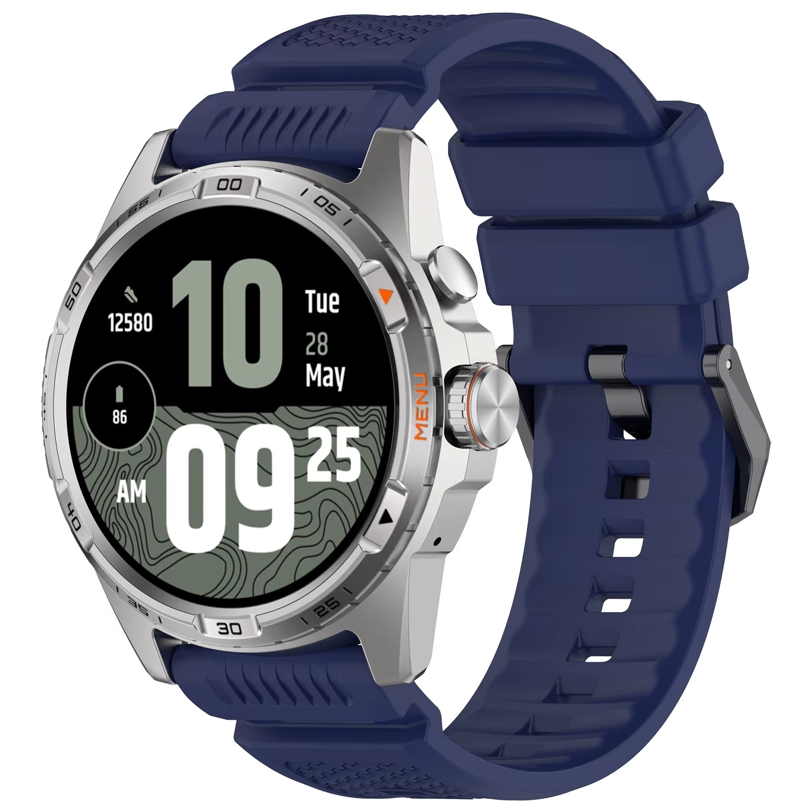 TicWatch Pro 5 Enduro siliconen bandje (donkerblauw)