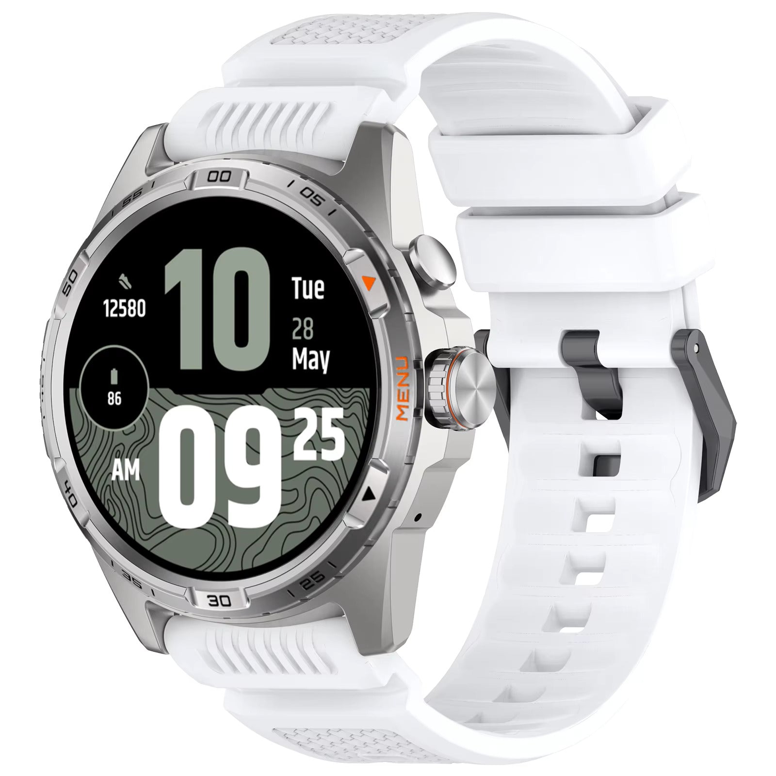TicWatch Pro 5 Enduro siliconen bandje (wit)