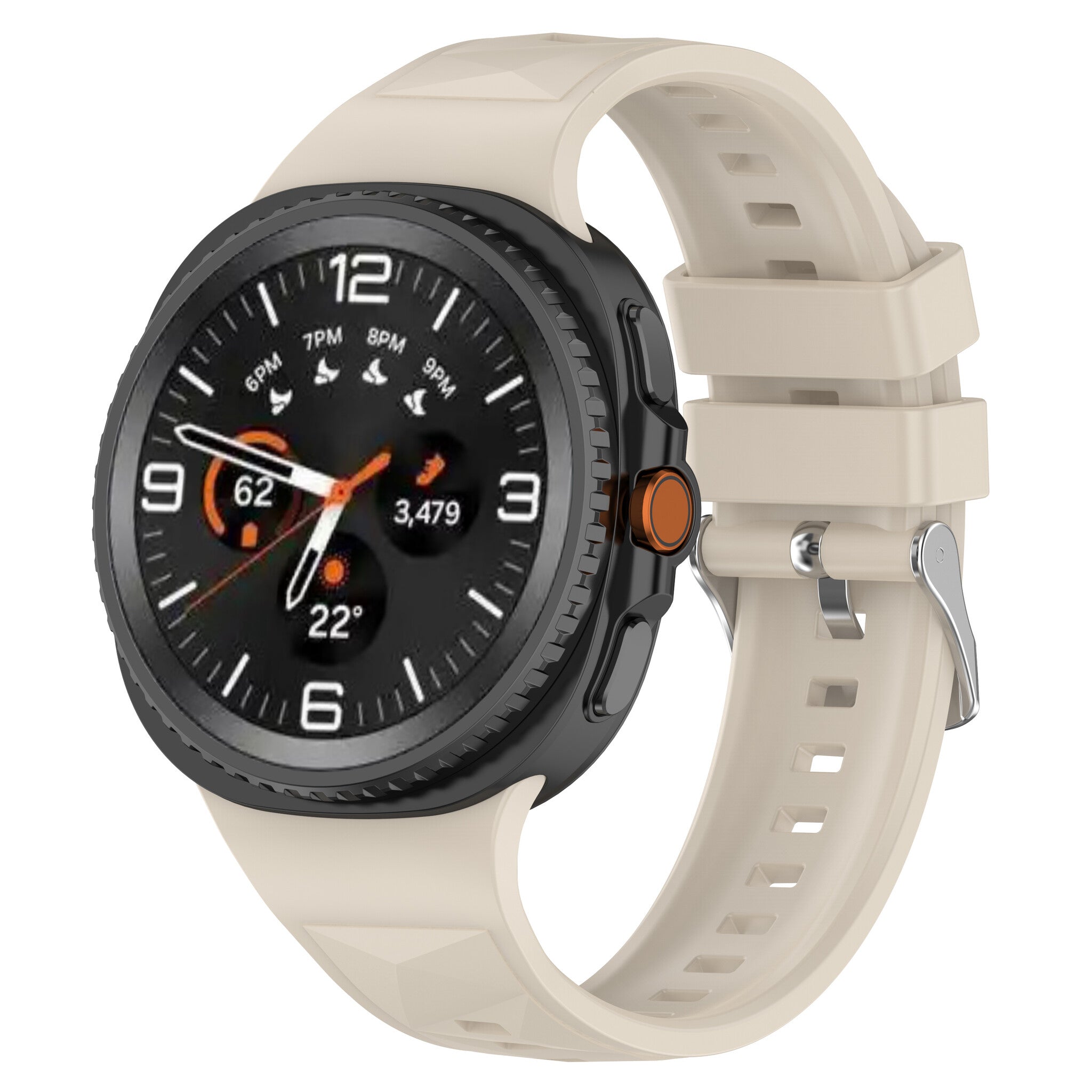 Samsung Galaxy Watch 8 - 40mm diamond silicone band (sterrenlicht)
