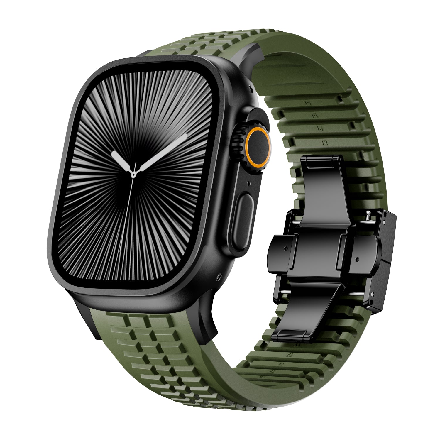 Apple Watch premium silicone band (groen)