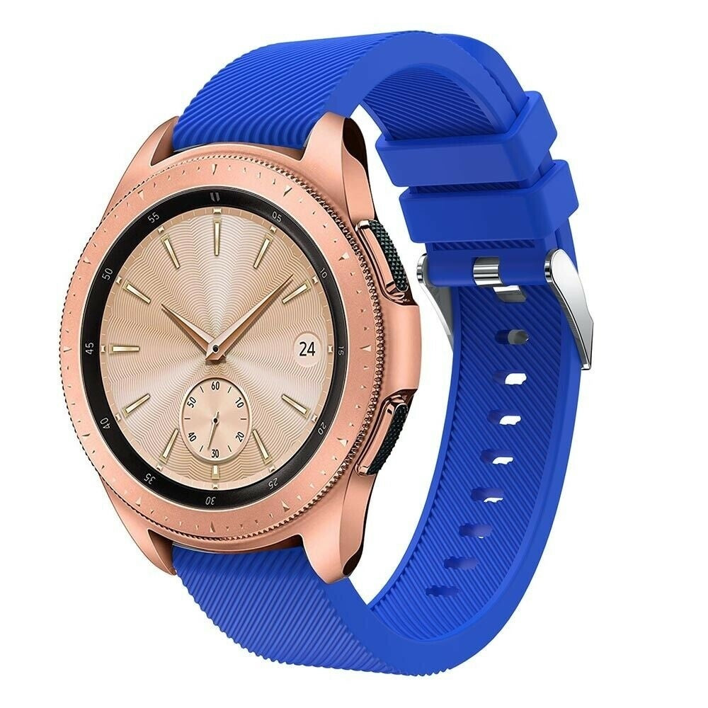 Samsung Galaxy Watch 42mm bandje siliconen (blauw)