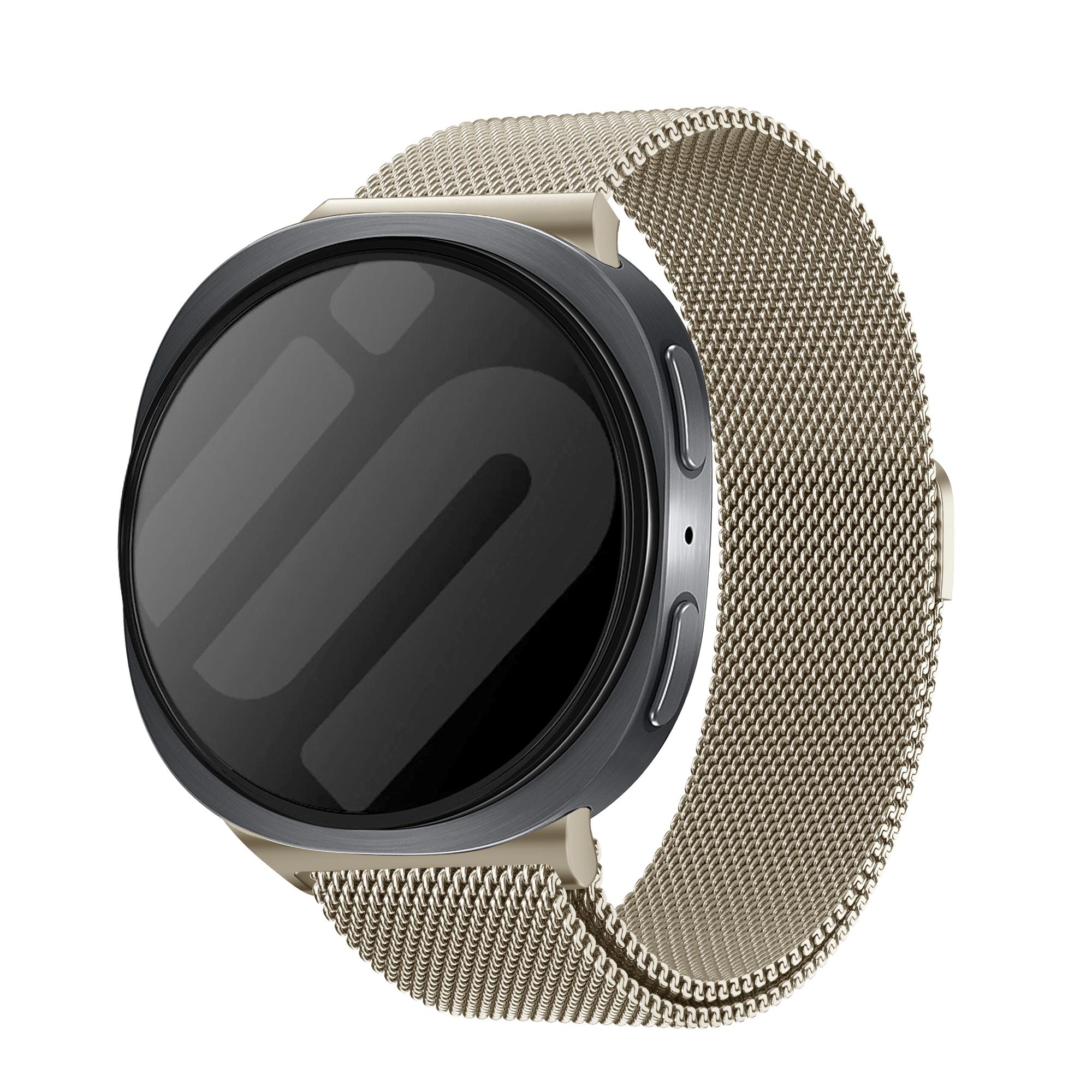 Samsung Galaxy Watch 8 Classic Milanese band (retro goud)