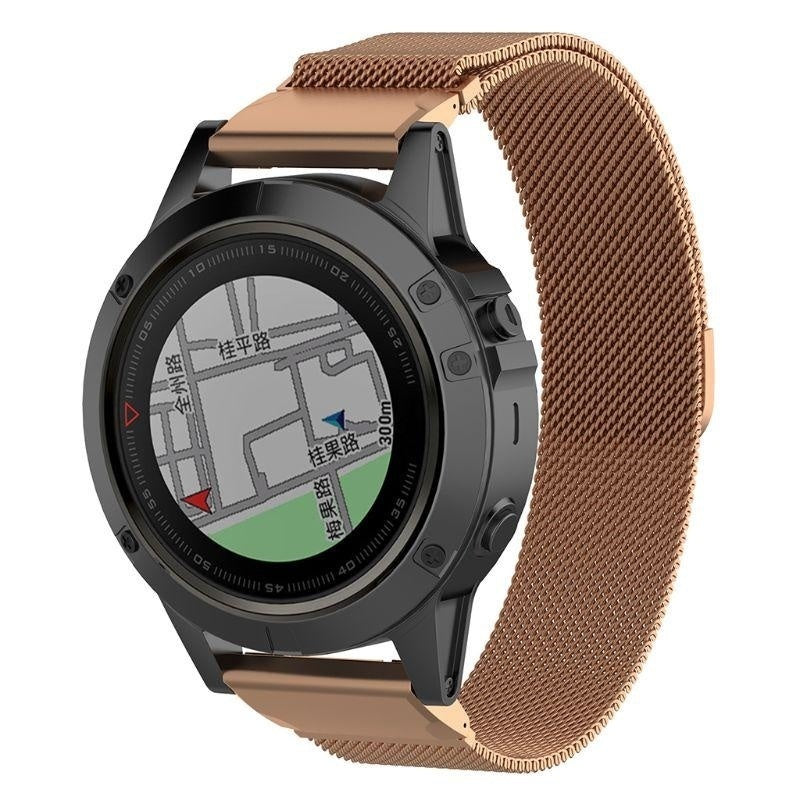 Garmin Fenix 5x / 6x Milanese band (rosé goud)