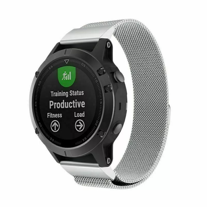 Garmin Approach S70 - 47mm Milanese band (zilver)