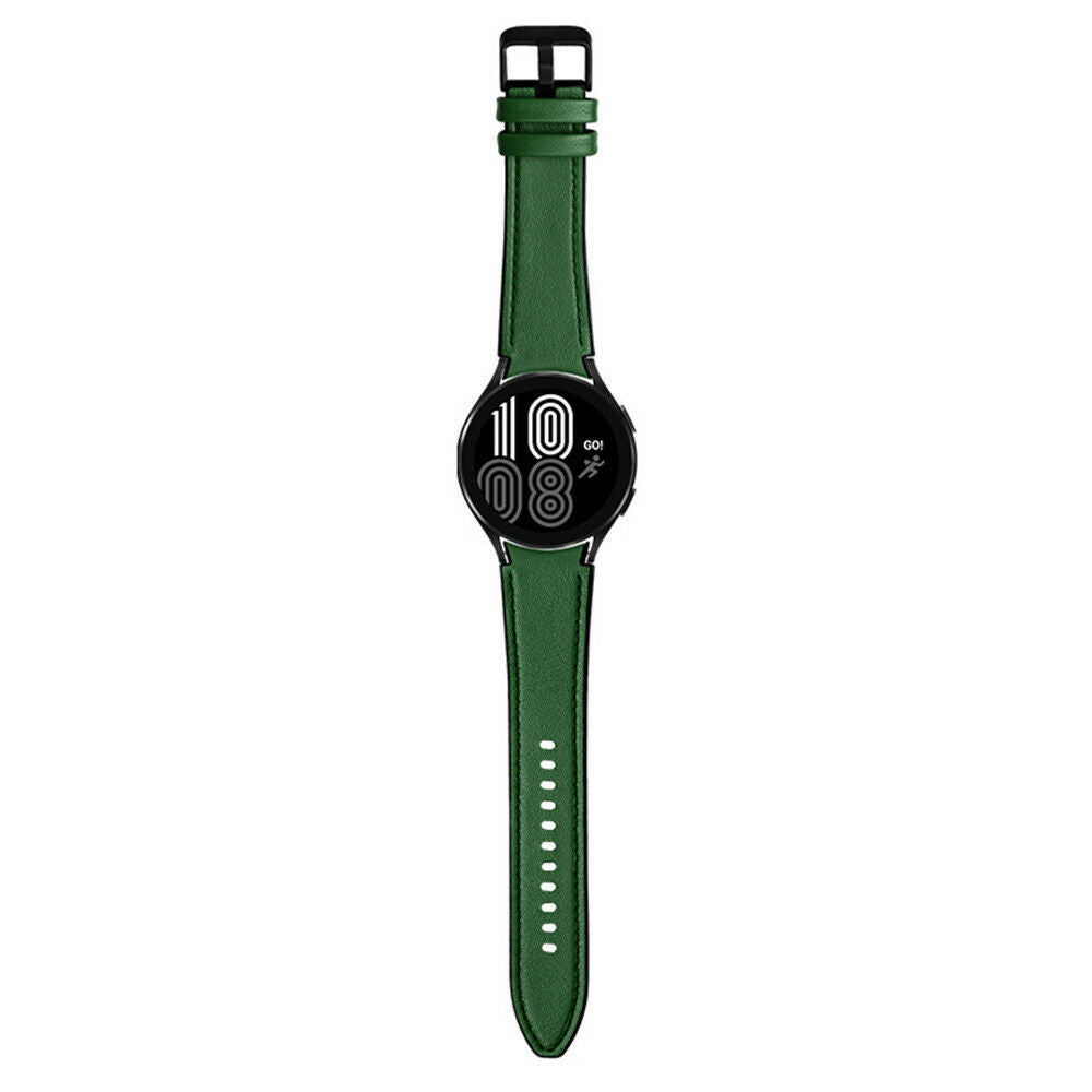 Samsung Galaxy Watch 6 - 40mm hybrid leren bandje (groen)