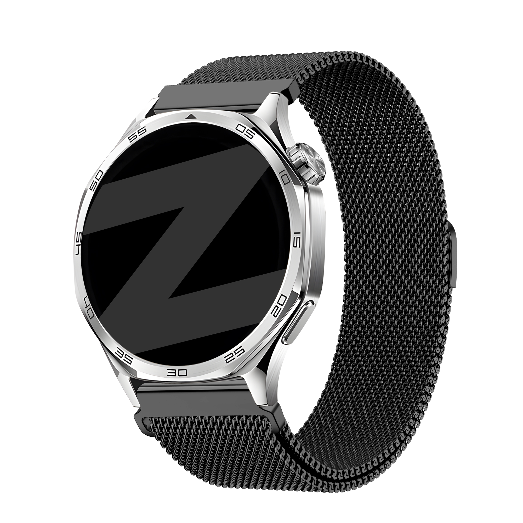 Bandz Samsung Gear S3 'One push' Milanese band (zwart)