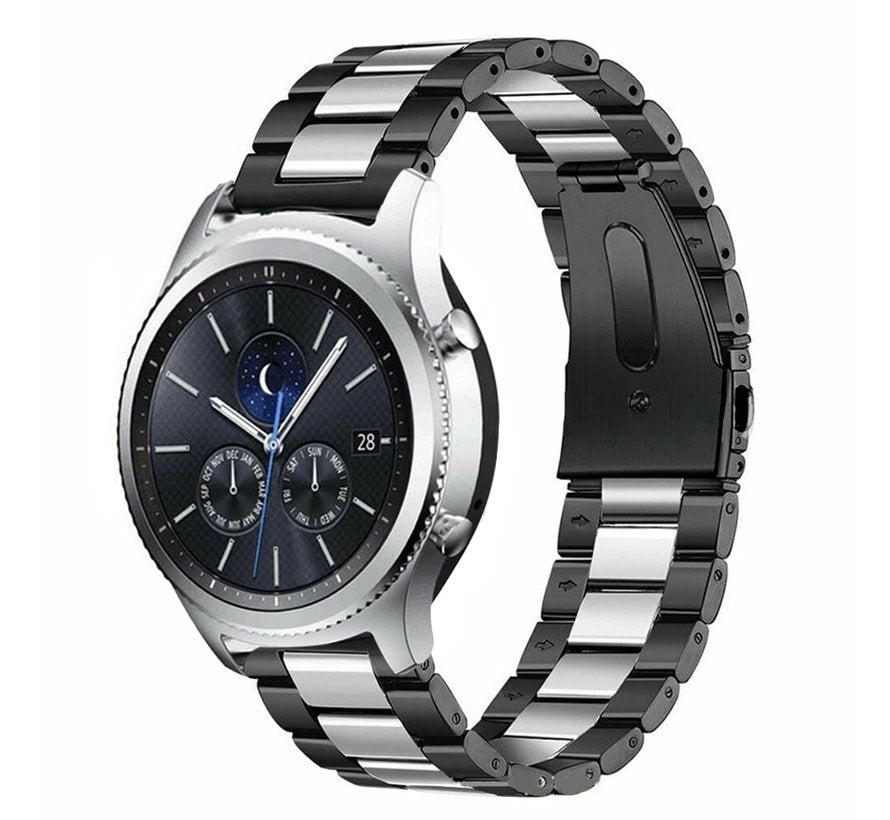 Samsung Gear S3 stalen bandje (zwart/zilver)