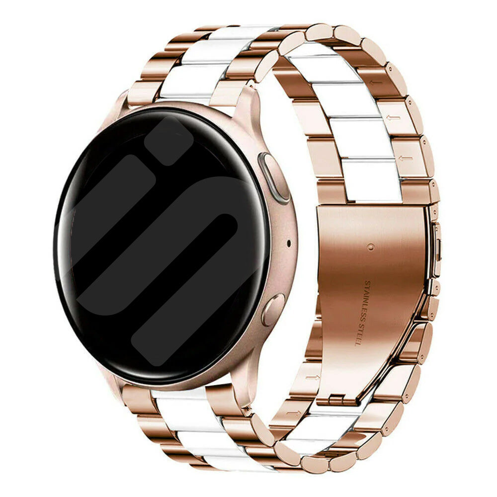 Withings Steel HR Sport stalen band (rosé goud/wit)