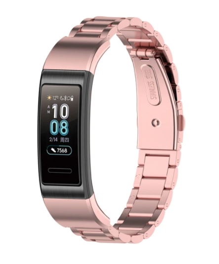 Huawei band 3 / 4 Pro stalen band (rosé pink)