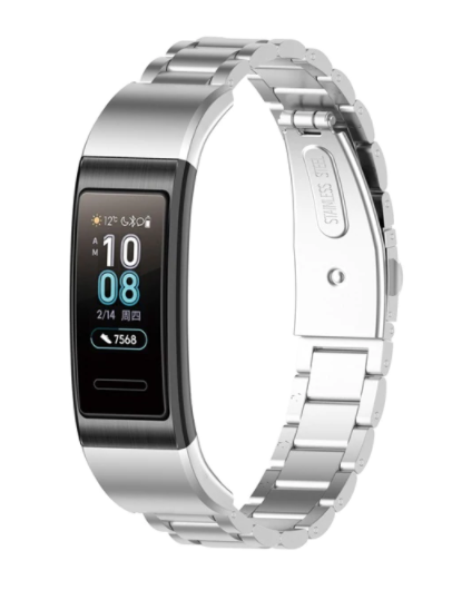 Huawei band 3 / 4 Pro stalen band (zilver)