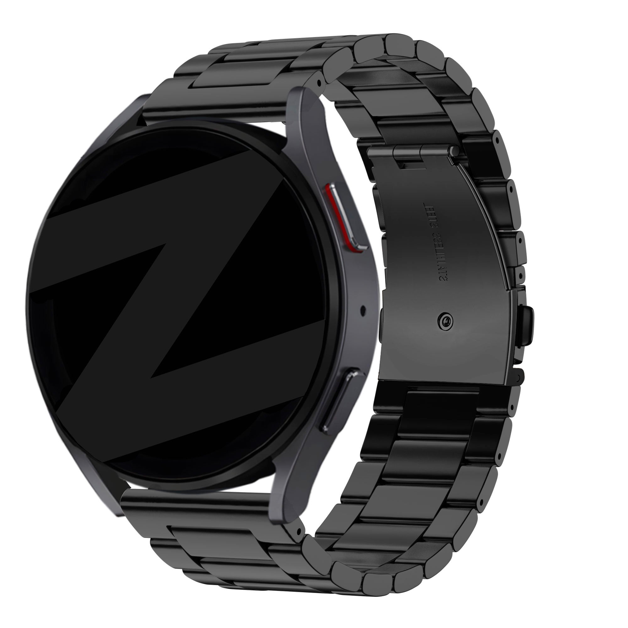 Bandz Garmin Vivoactive 4 stalen band 'Classic' (zwart)