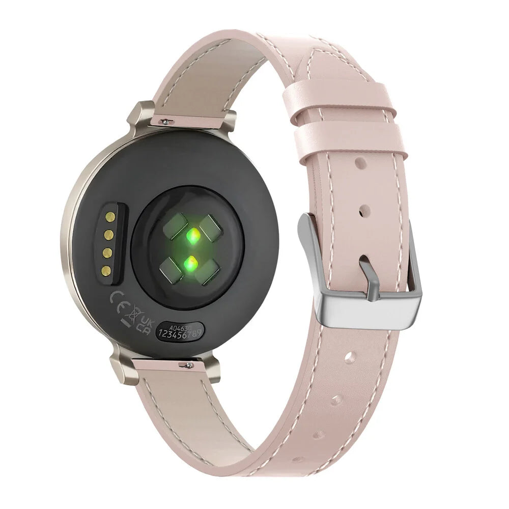 Leren horlogeband 14mm - universeel - roze