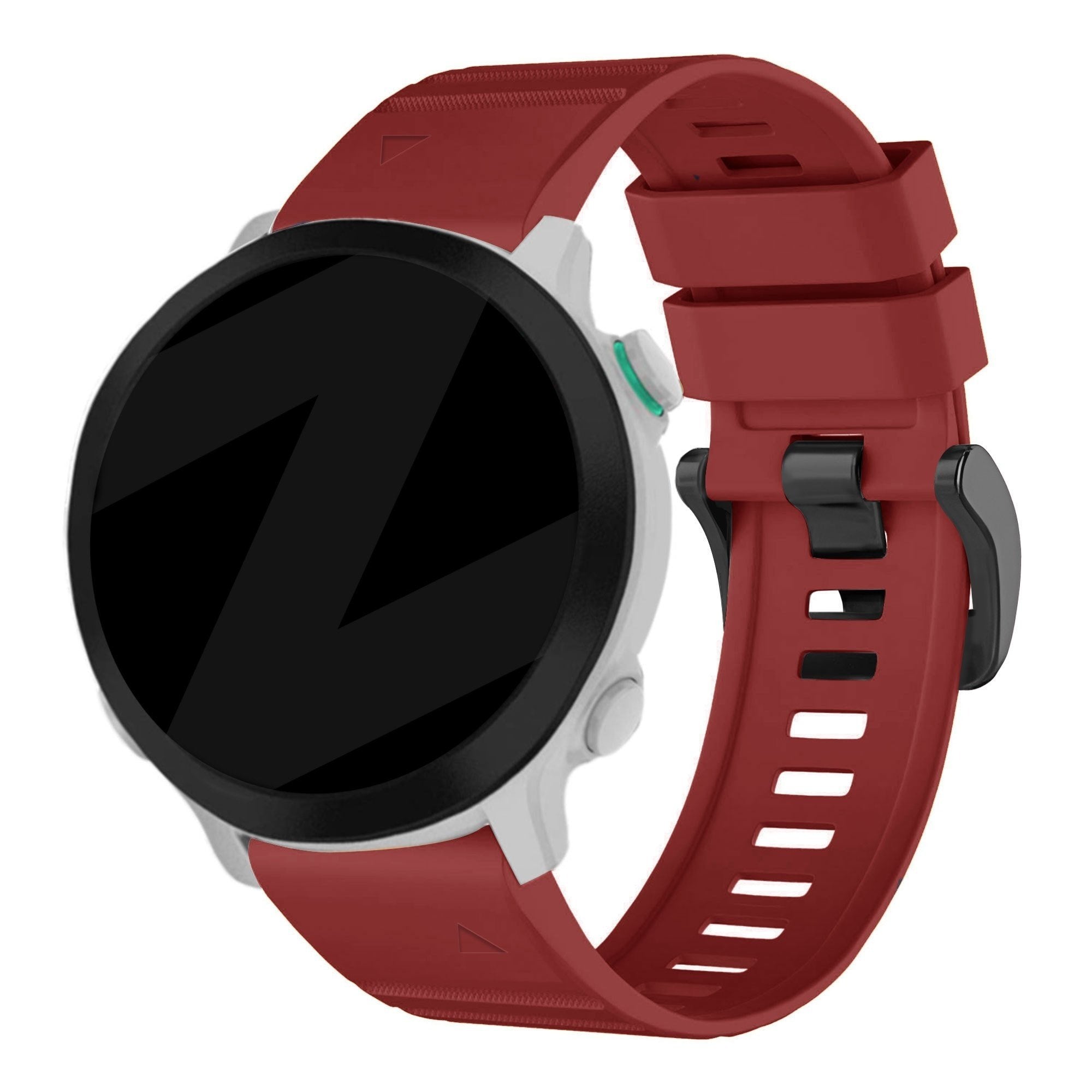 Bandz Garmin Approach S70 - 47mm siliconen band met gesp (rood)
