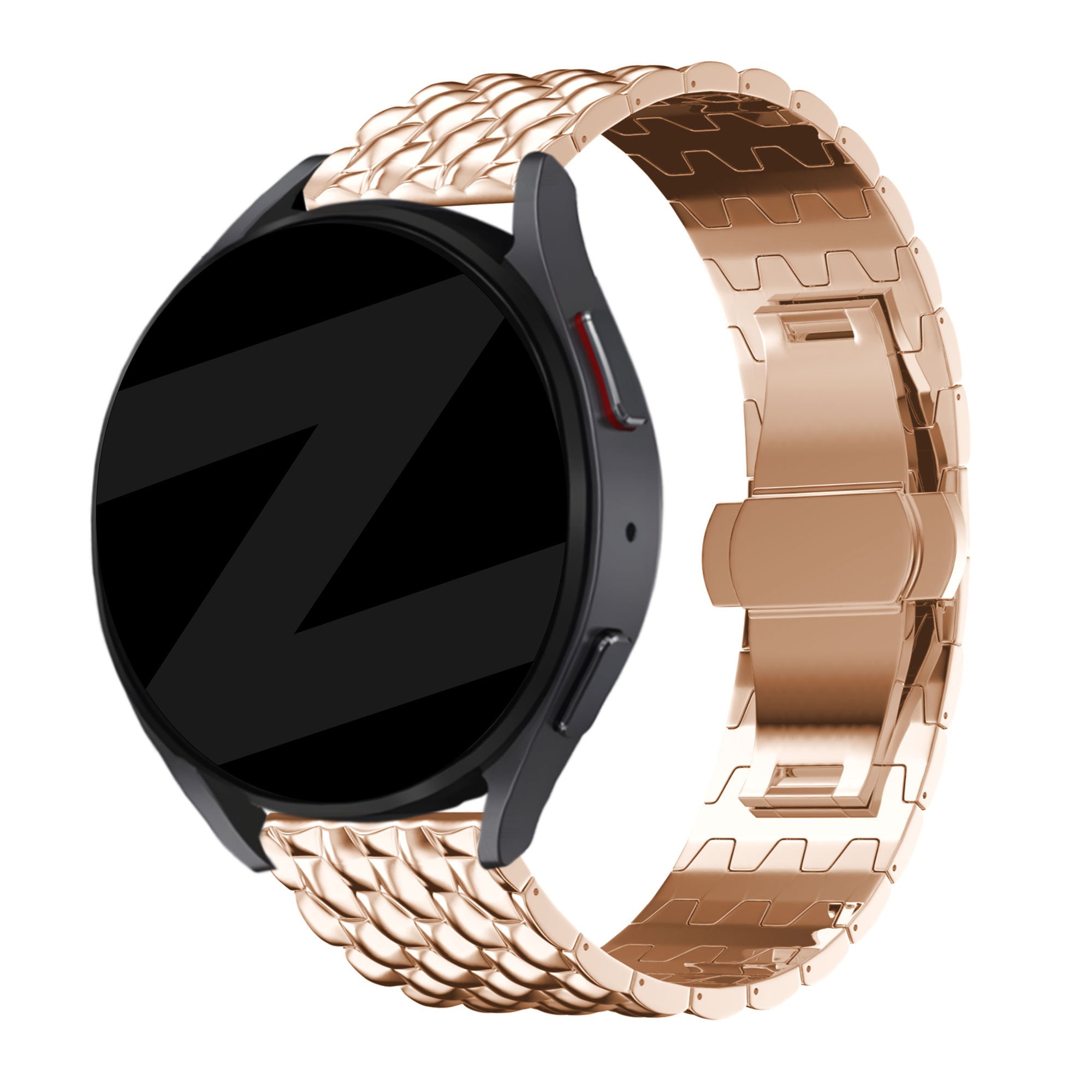 Bandz Coros Pace 2 stalen band 'Dragon' (rosé goud)