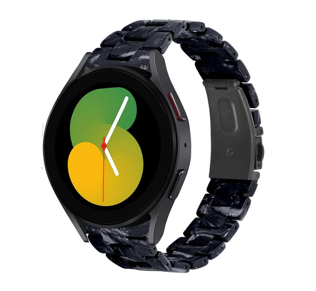 Samsung Galaxy Watch 5 40mm resin bandje (zwart/wit)