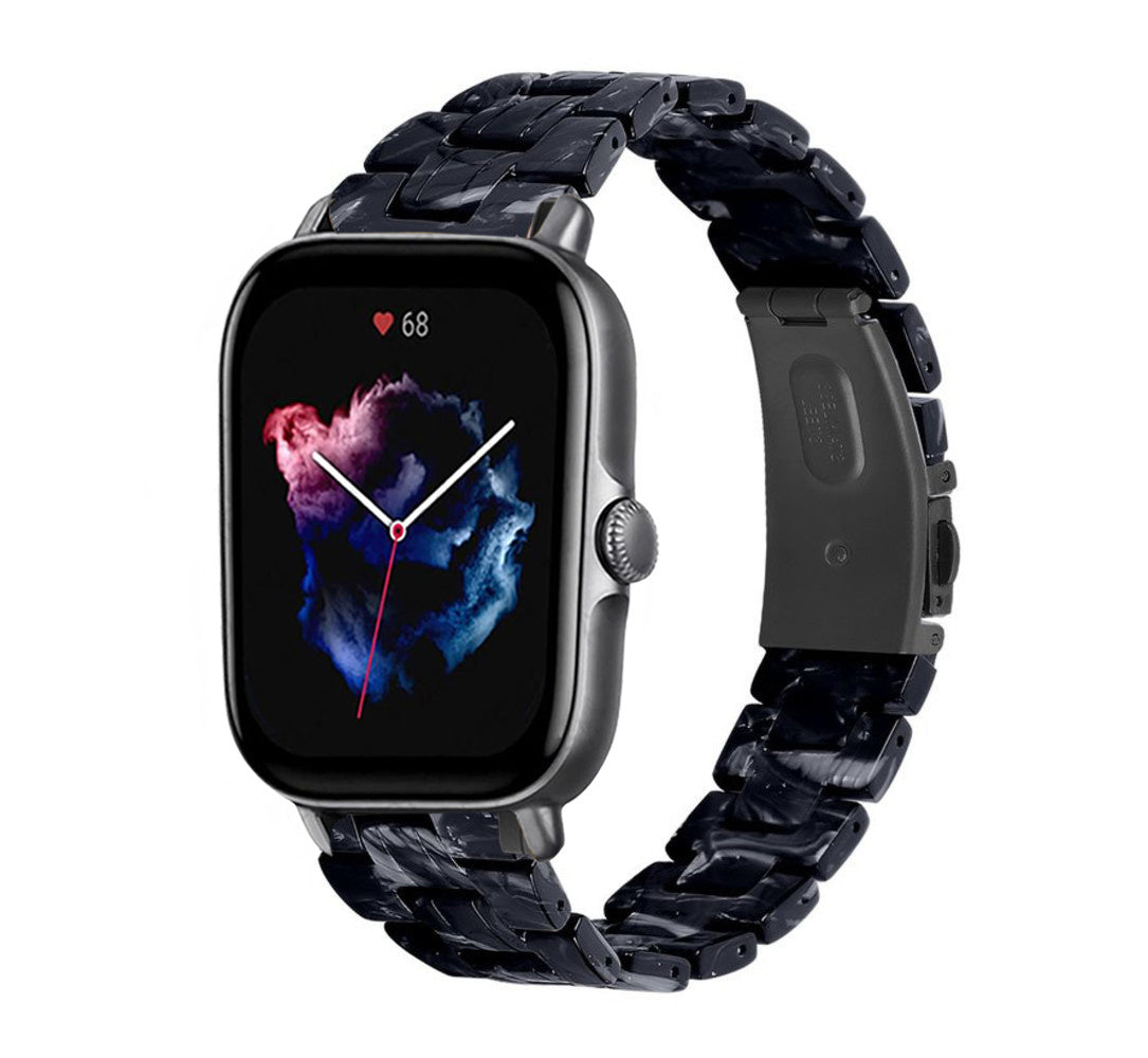 Amazfit GTS 3 resin bandje (zwart/wit)