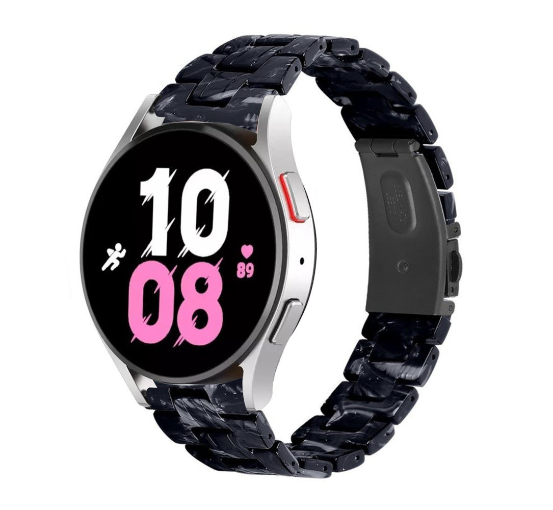 Samsung Galaxy Watch 5 44mm resin bandje (zwart/wit)