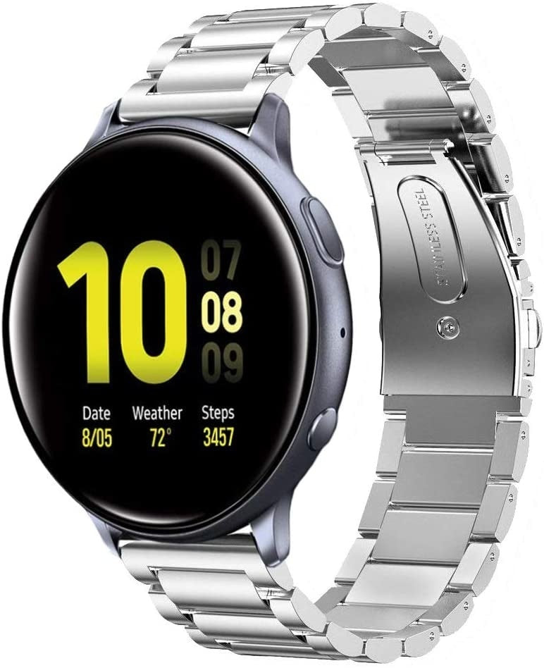 Samsung Galaxy Watch Active / Active 2 stalen band (zilver)