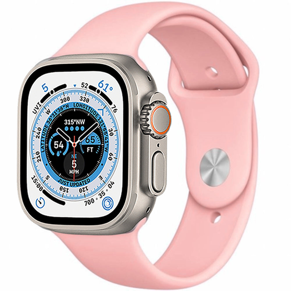 Apple Watch Ultra silicone band (licht roze)