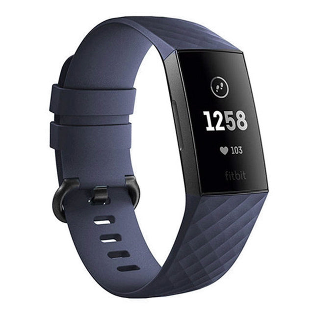 Fitbit Charge 4 silicone band (donkerblauw)
