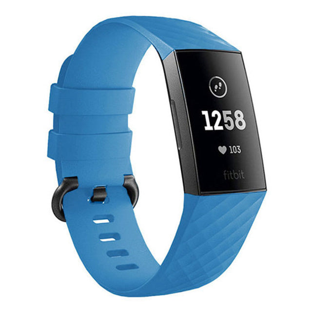 Fitbit Charge 4 silicone band (lichtblauw)