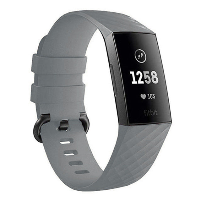 Fitbit Charge 4 silicone band (grijs)