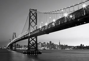 Idealdecor Fototapete San Francisco Skyline, 8-teilig, 366x254 cm