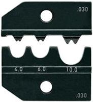 Knipex Krimpinzetstuk voor buiskabelschoenen 4,0 - 10,0 mm² (AWG 11 - 7) Buiskabelschoenen 97 49 11