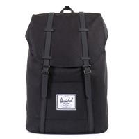 Croll & Denecke Retreat Backpack 43 cm, Black/Black Synthetic Leather [00535SL]