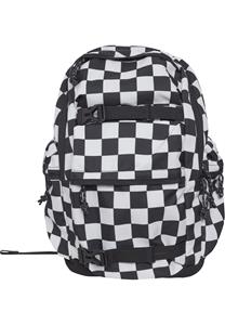 Urban Classics Checker Rucksack, schwarz / weiß