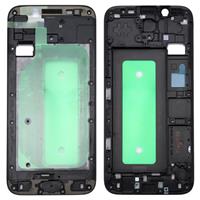 huismerk Galaxy J730 Front huisvesting LCD Frame Bezel Plate(Black)