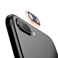 huismerk Camera Lens Ring voor iPhone 8 Plus achterzijde (zwart)