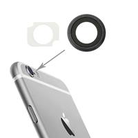 huismerk 10 paar / Set Achterzijde Camera Lens Ring + zaklamp Bracker voor iPhone 6 Plus & 6s Plus (grijs)