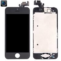 huismerk 4 in 1 voor iPhone 5 (Front Camera + LCD + Frame + touchpad) Digitizer Assembly(Black)