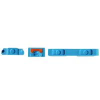 3 in 1 (Mute knop + / uit-knop + volumeknop) voor iPhone 5C blauw