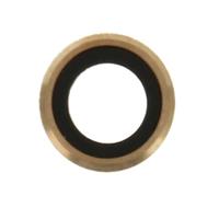 huismerk 10 paren voor iPhone 6 & 6s Rear Camera-Lens met Bezel(Gold)