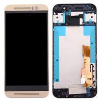 huismerk LCD-scherm en Digitizer met Frame voor de HTC One M9 (goud op goud)