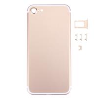 huismerk 5 in 1 voor iPhone 7 (Back Cover + Card Tray + Volume Control Key + Power Button + Mute Switch Vibrator Key) Full Assembly Housing Cover (Goud)