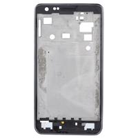 huismerk LCD-middelste bord met knop kabel vervanging voor Galaxy S II / i9100(Black)