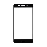 huismerk Voorste scherm buitenste glaslens voor Nokia 6 (zwart)