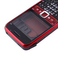 huismerk Full housing Cover (Front Cover + middelste Frame Bezel batterij Back Cover + toetsenbord) voor Nokia E63(Red)