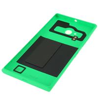 Effen kleur kunststof Batterijvervanging terug dekking voor Nokia Lumia 730(Green)