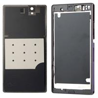 huismerk Middelste Board + batterij Back Cover voor Sony L36H (paars)